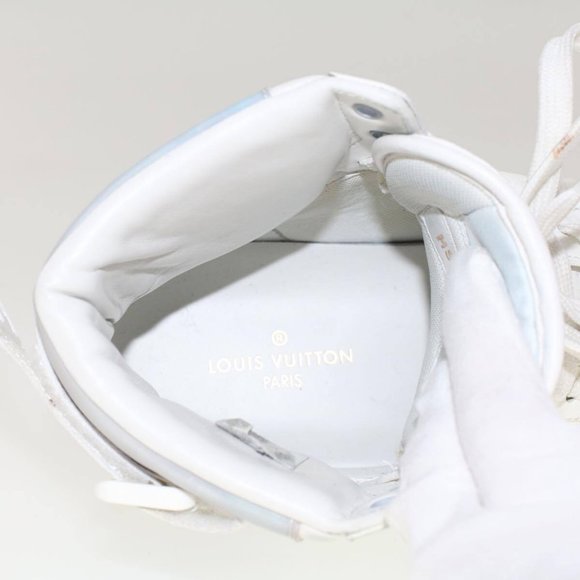 LOUIS VUITTON Monogram Rivoli Line High Top Sneakers Leather - Picture 2 of 16